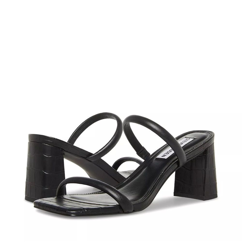 Steve Madden Black Block Heel Heels